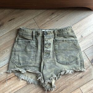 We the free camo jean shorts